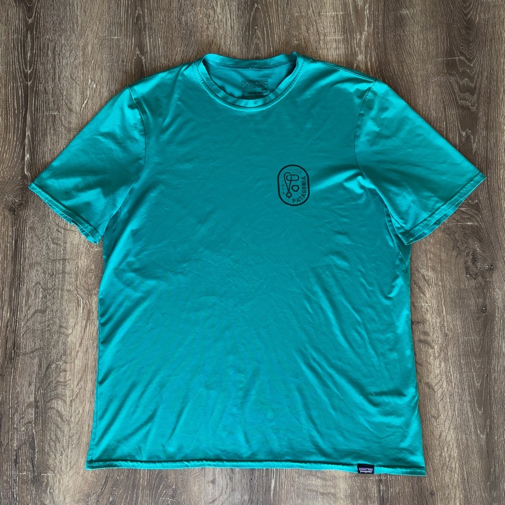 Patagonia Baseline Turquoise Teal Tee